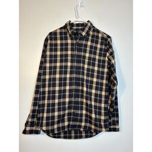 Baldwin Brown‎ Plaid Button Up Long Sleeve flannel Shirt Men's S Classic Casual